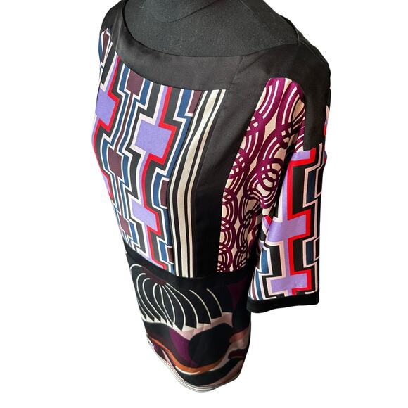 Trina Turk Printed Boat-Neck Kimono Dress Size 0 - Picture 4 of 8